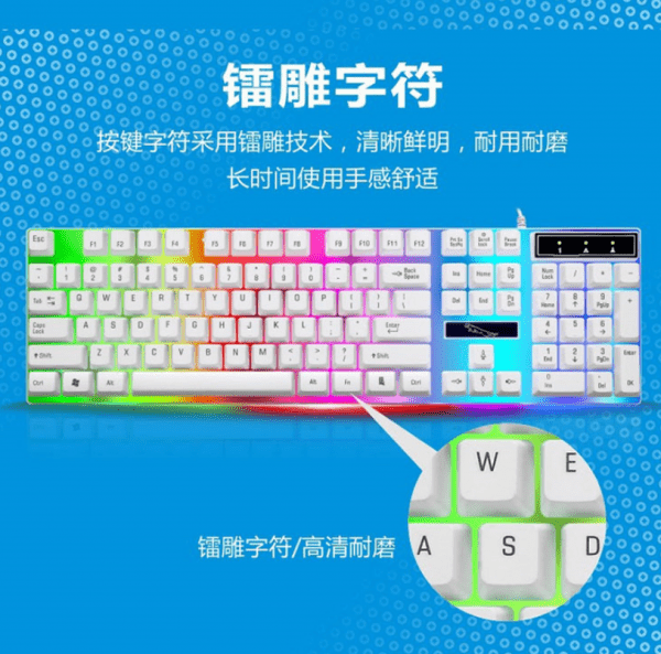 Wired USB Luminous Computer Keyboard - Image 10