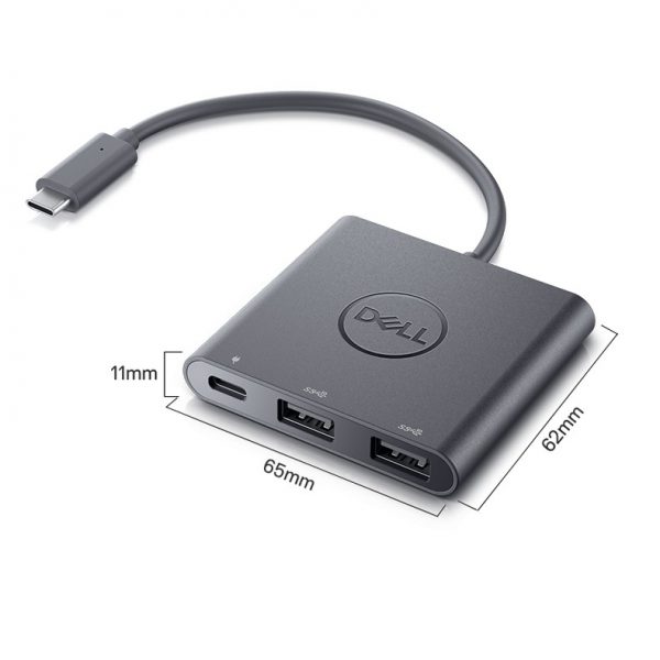 Dell 492-BCTT USB Type-C to Dual USB-A Adapter (Power Supply) Converter - Image 6