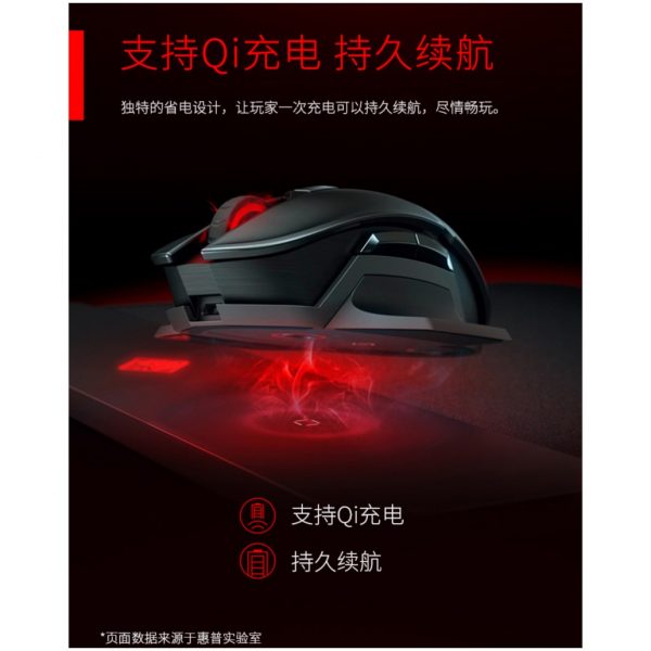 HP OMEN Radio Racing Mouse & Mouse Pad Set (Black Color) - Image 7