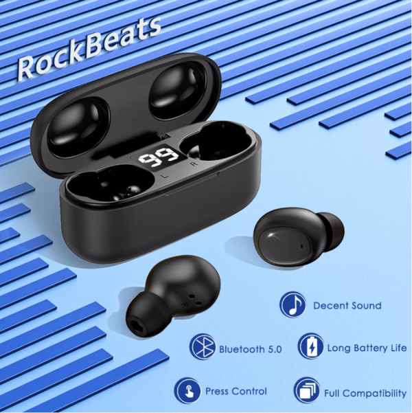 Wireless Earbuds - ZNT RockBeats Bluetooth 5.0 - Image 2