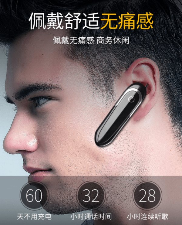 Wireless Bluetooth Headset With Unilateral Movement - Image 4