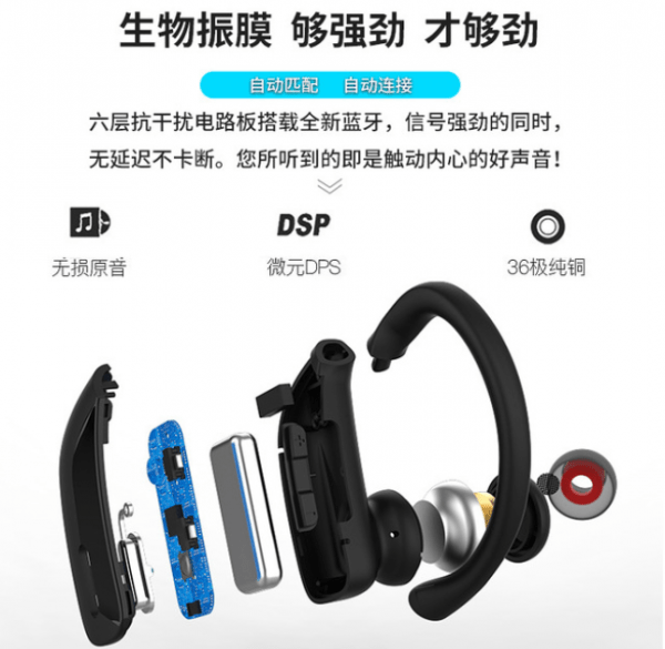 LED Digital Wireless Waterproof Headset - Image 2