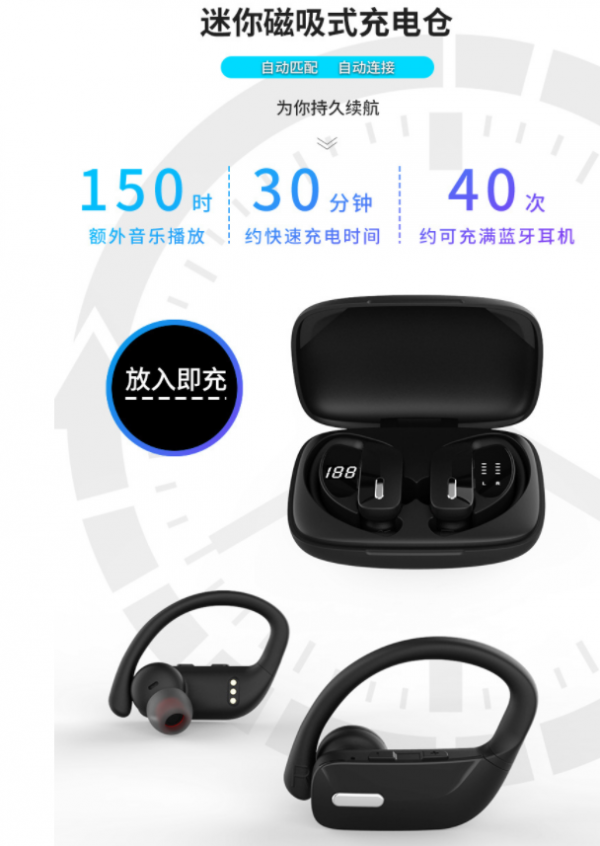 LED Digital Wireless Waterproof Headset - Image 3