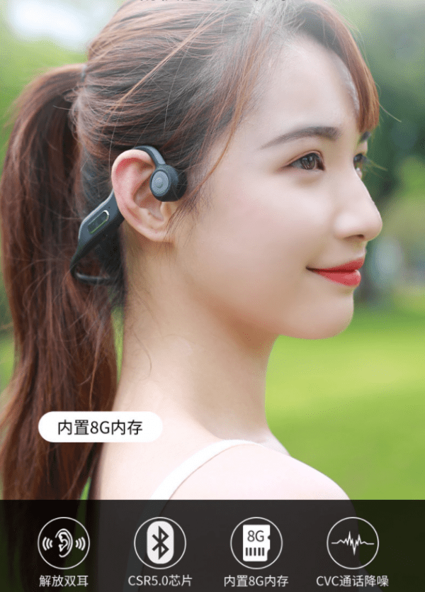 Wireless Two Ear Bluetooth Headset With Memory - Image 2