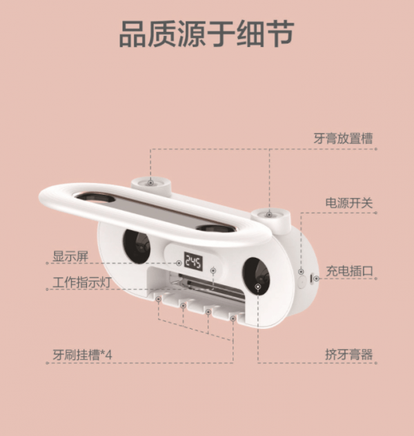 UV Toothbrush Sterilizer Without Holes - Image 12