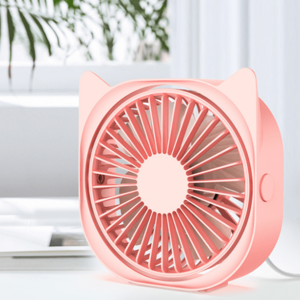 Mini Fan Cat's Ear Creative 360 Degree Rotating - Image 4