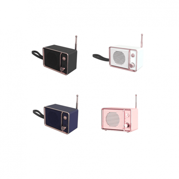 DW01 3D Mini Retro Rechargeable Speaker