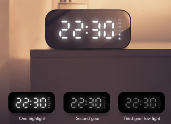 Digital Wireless Portable Alarm Clock Radio Speaker - Image 8