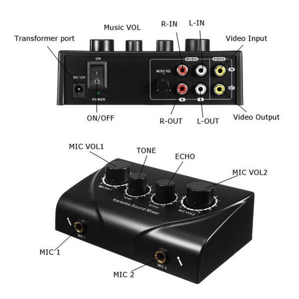 Sound Mixer Dual Mic Inputs KTV - Image 5