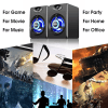 V-118 Mini 2.0 Colorful LED Light Computer Speaker - Image 3