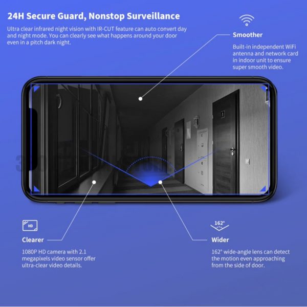 D819 Smart Doorbell Home Security Camera - Image 10