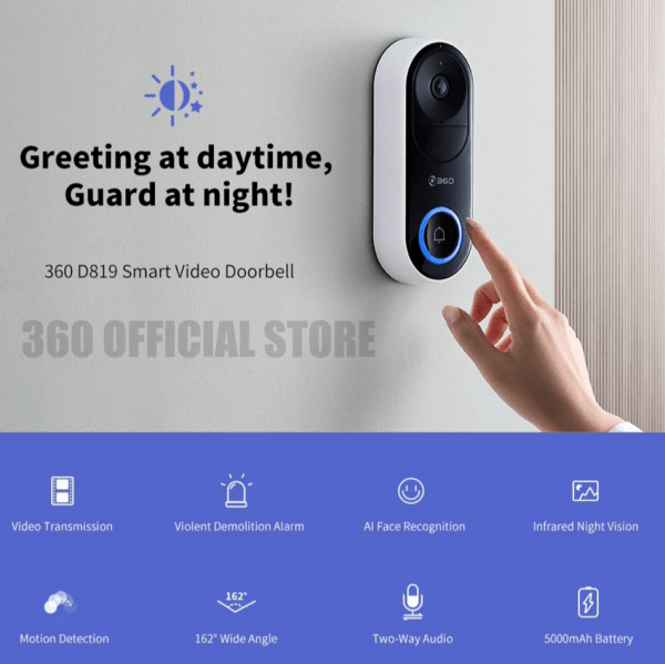 D819 Smart Doorbell Home Security Camera - Image 7